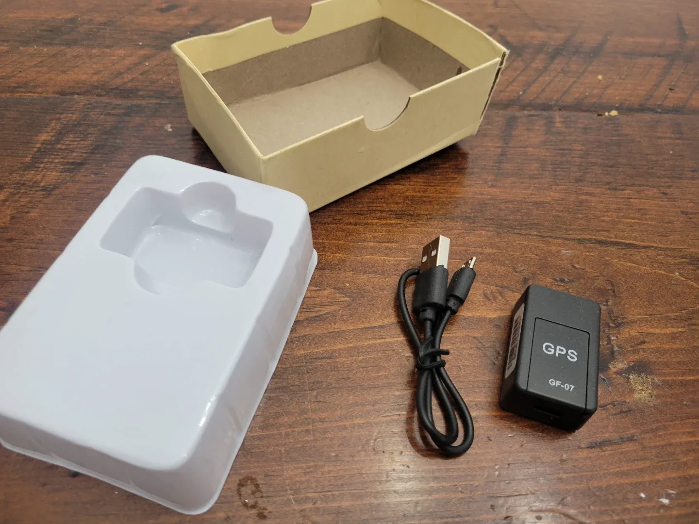 GF-07 GPS Tracker with USB Cable