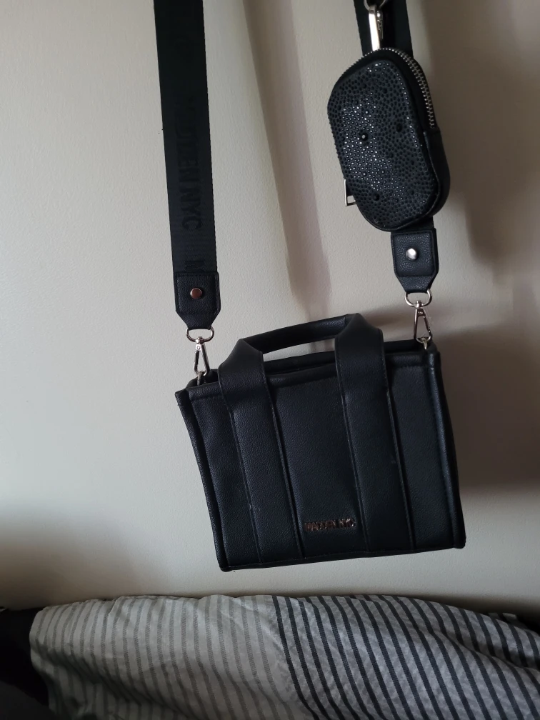 Madden NYC Black Mini Tote Bag with Coin Purse - photo 2