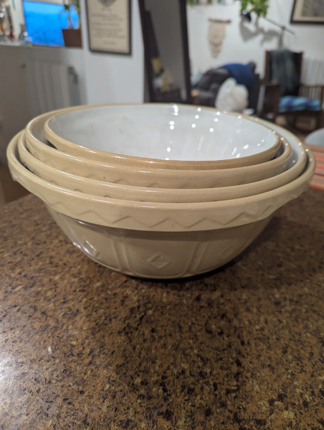 VINTAGE Mason Cash Mixing Bowls - Set of 4