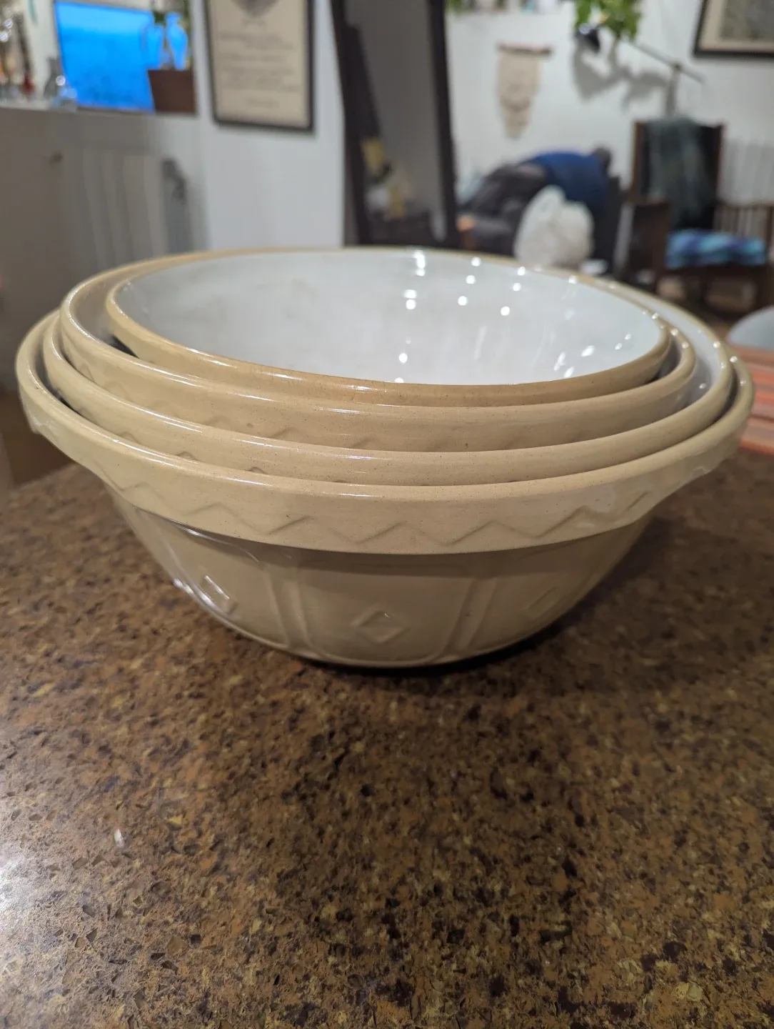 VINTAGE Mason Cash Mixing Bowls - Set of 4