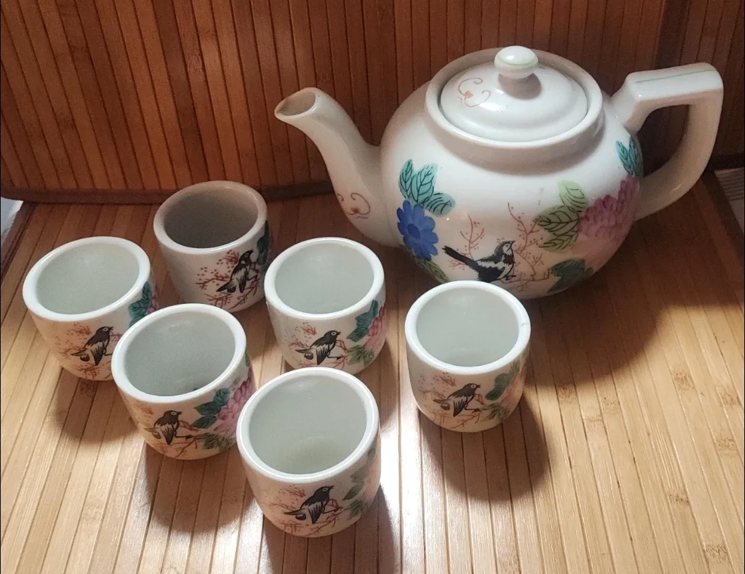 Tea Pot with 6 Cups Yourhomechoice's Closet