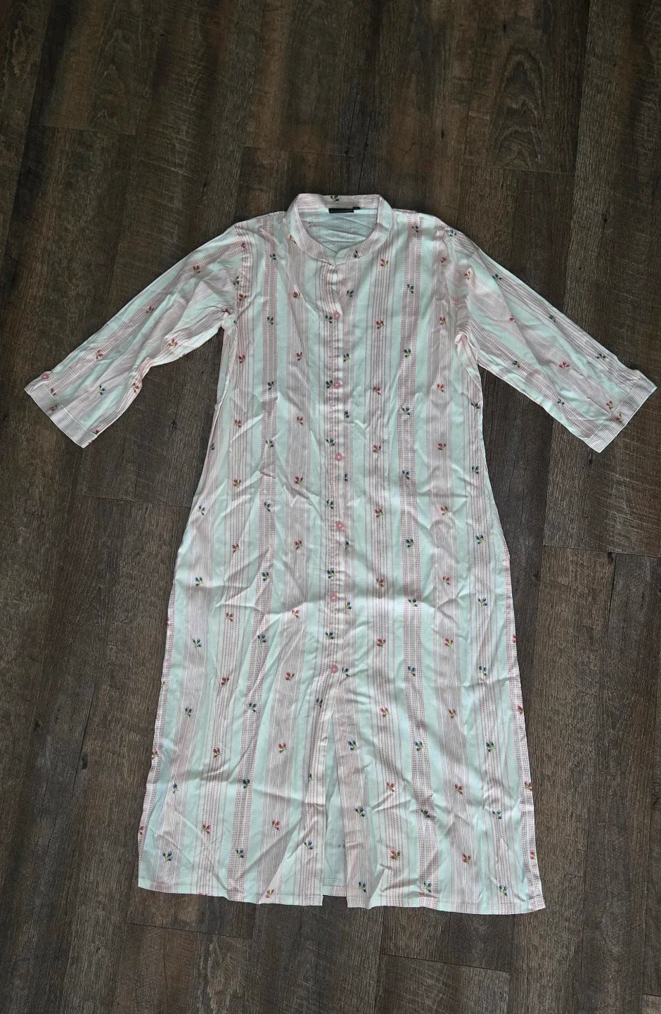 Striped Floral Dress -XL