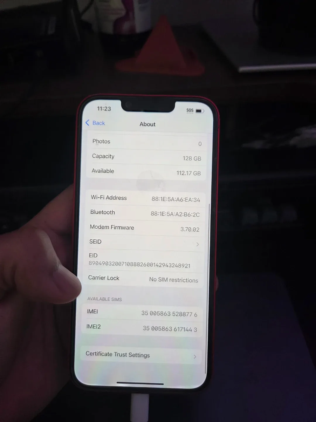 Apple iPhone 14, Red, 128GB image indicator(4)