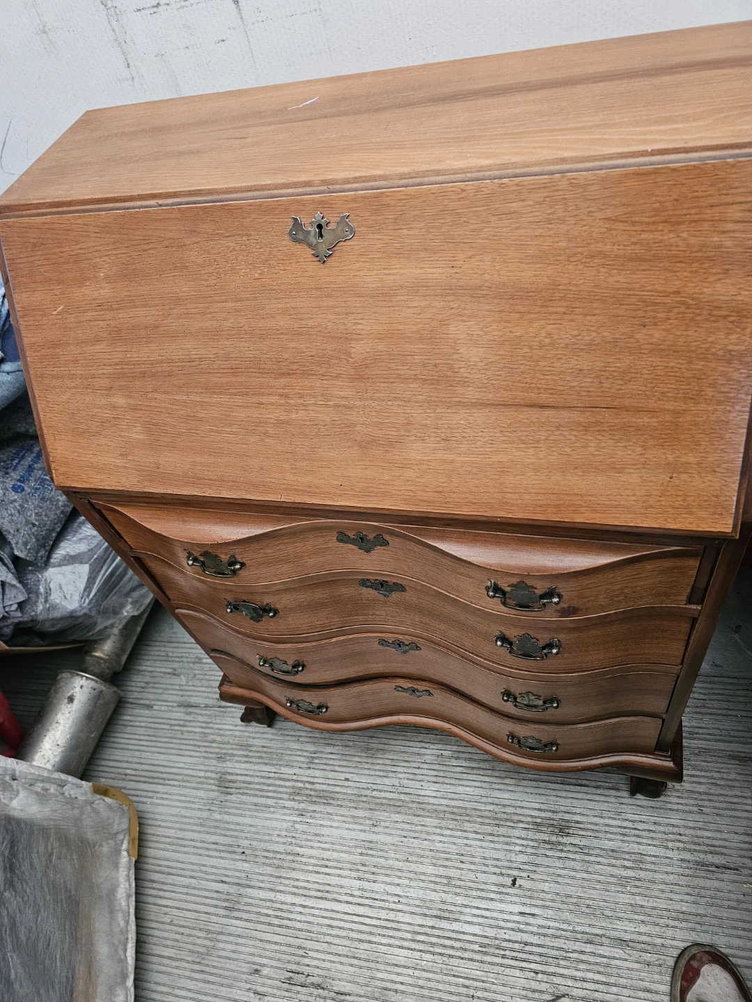 Antique Wooden Secretary Desk - photo 4