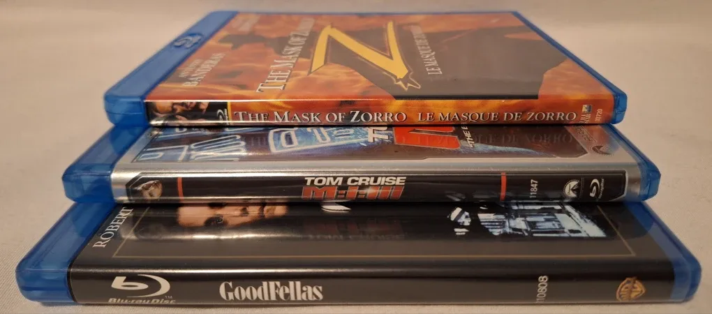 Blu-ray Discs: Mask of Zorro, Edge of Tomorrow, Goodfellas