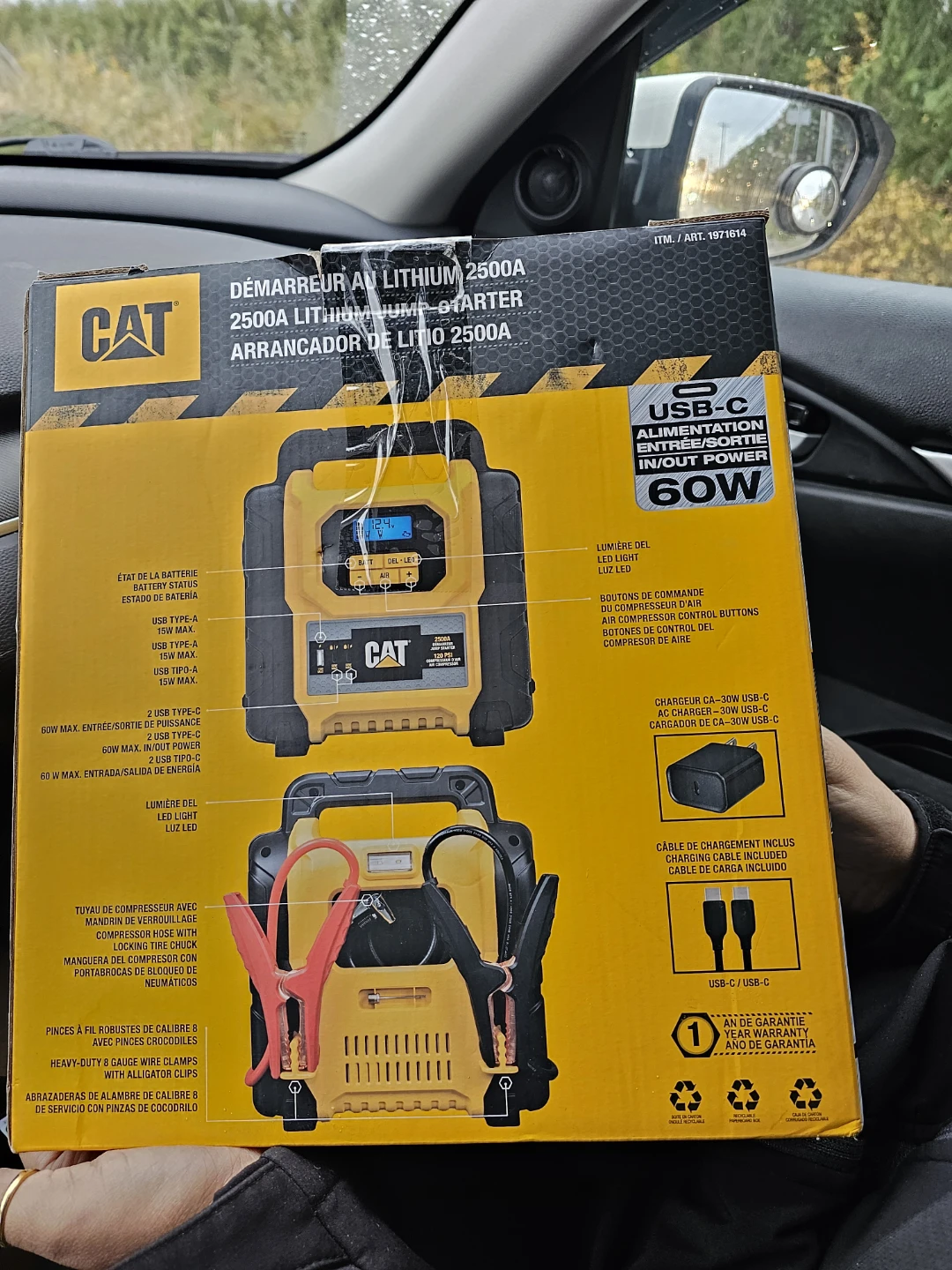 CAT 2500A Lithium Jump Starter - New in Box