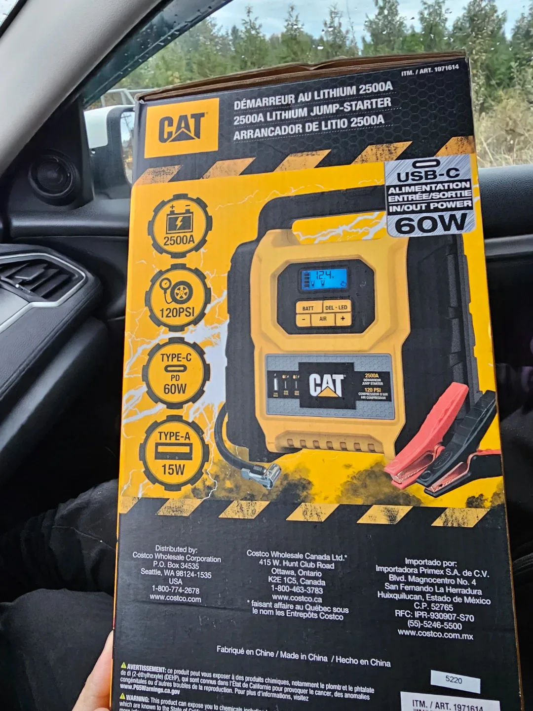 CAT 2500A Lithium Jump Starter - New in Box image indicator(2)