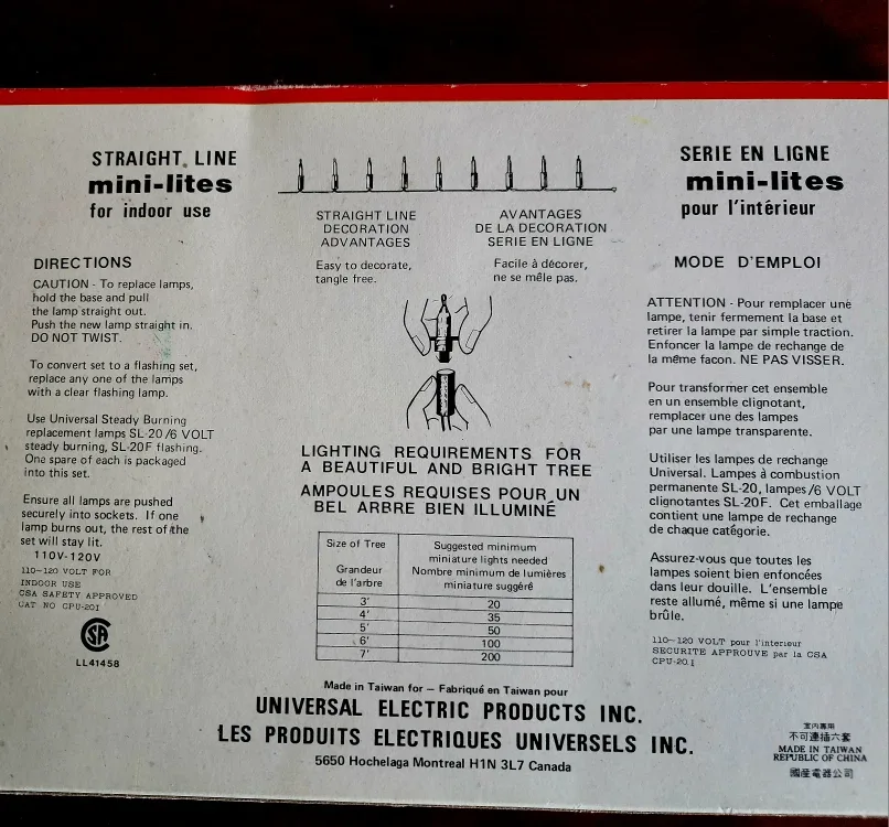 Vintage Universal Lites Icicle Lights - 20 Bulbs image indicator(2)