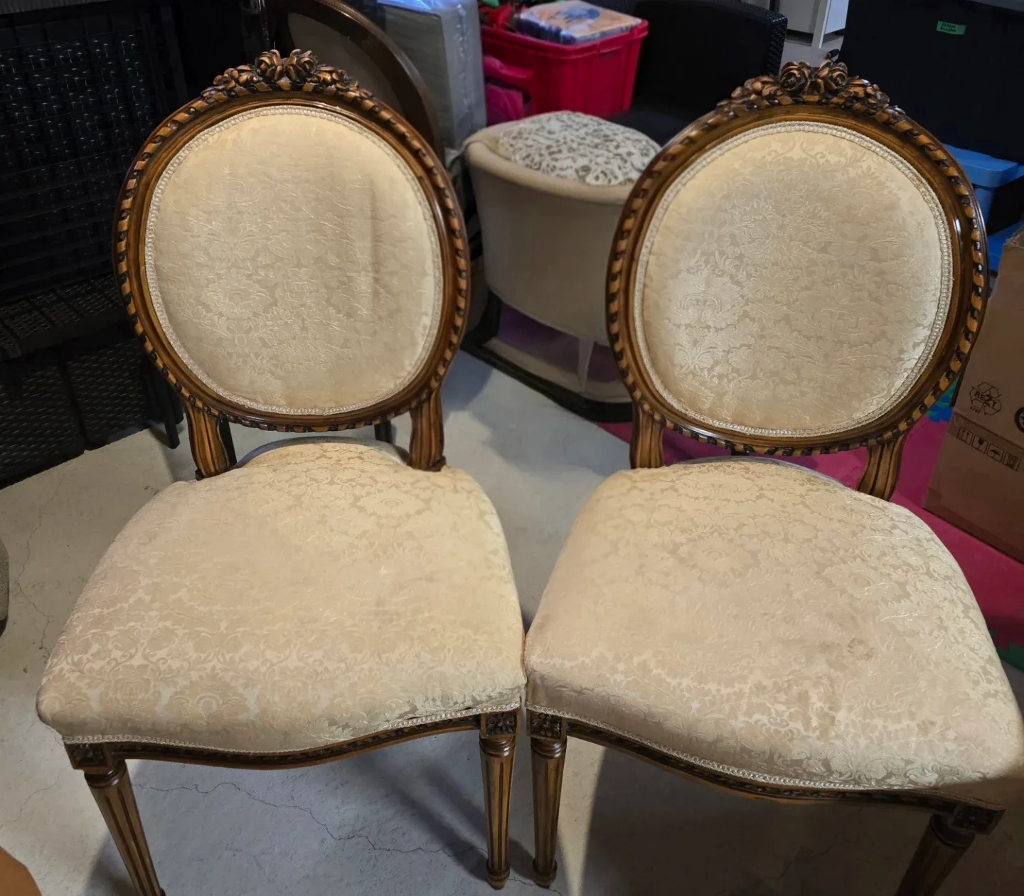 Pair of Vintage Style Dining Chairs