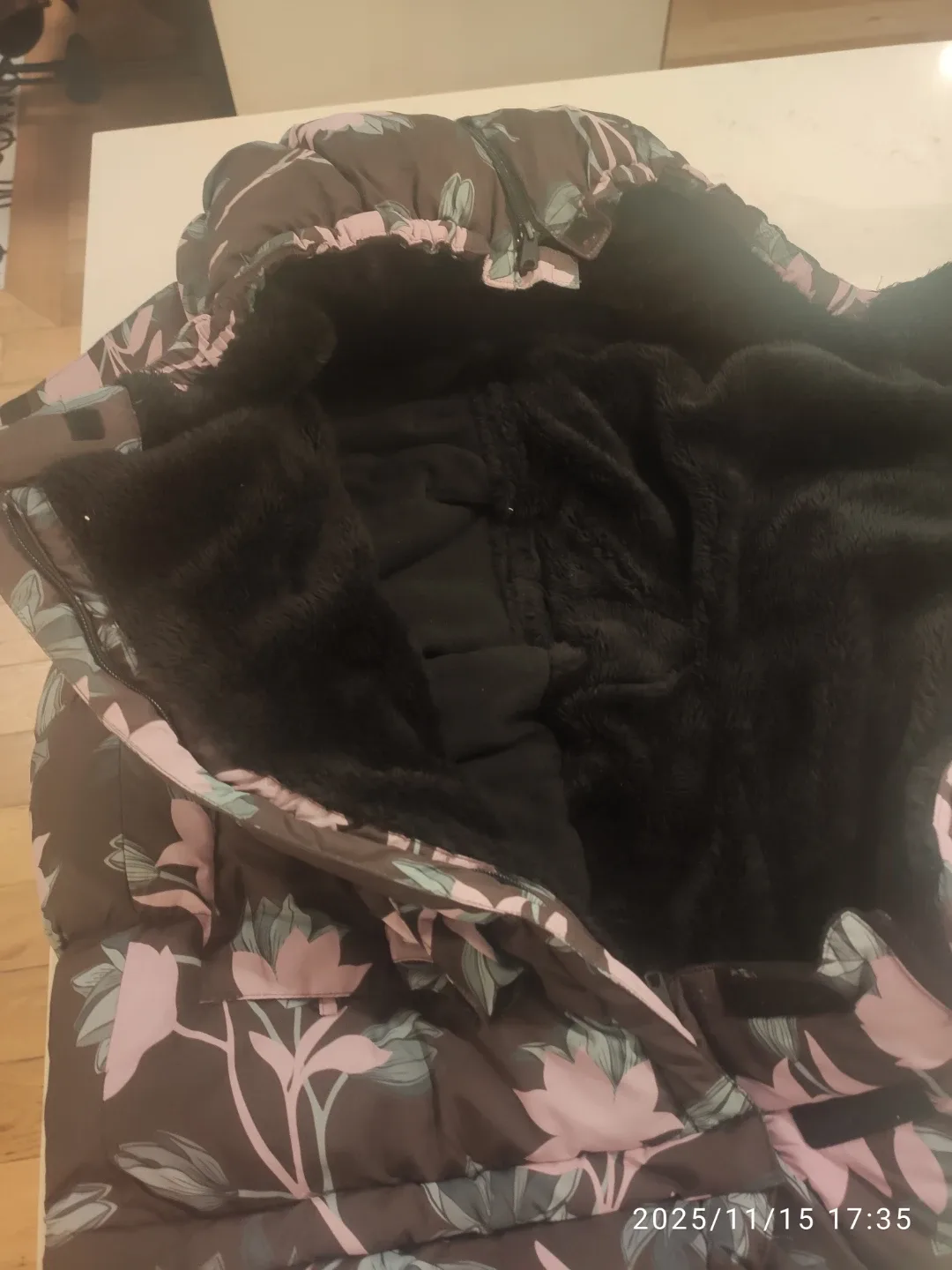 7 A.M. Enfant Brown Floral Stroller Cocoon image indicator(3)