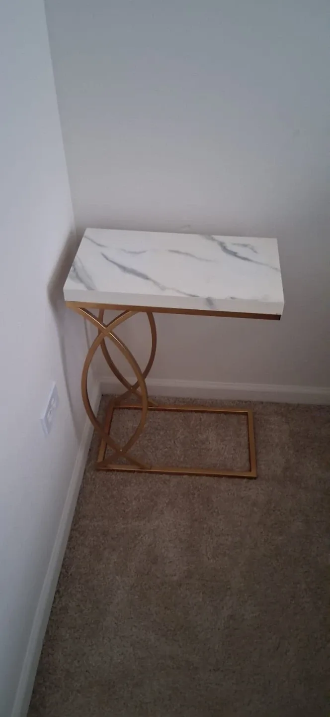 Accent Table - Marble Top, Gold Finish - 3 Piece Set image indicator(2)