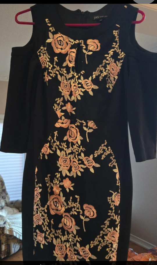 Jax Black Label Black Floral Dress