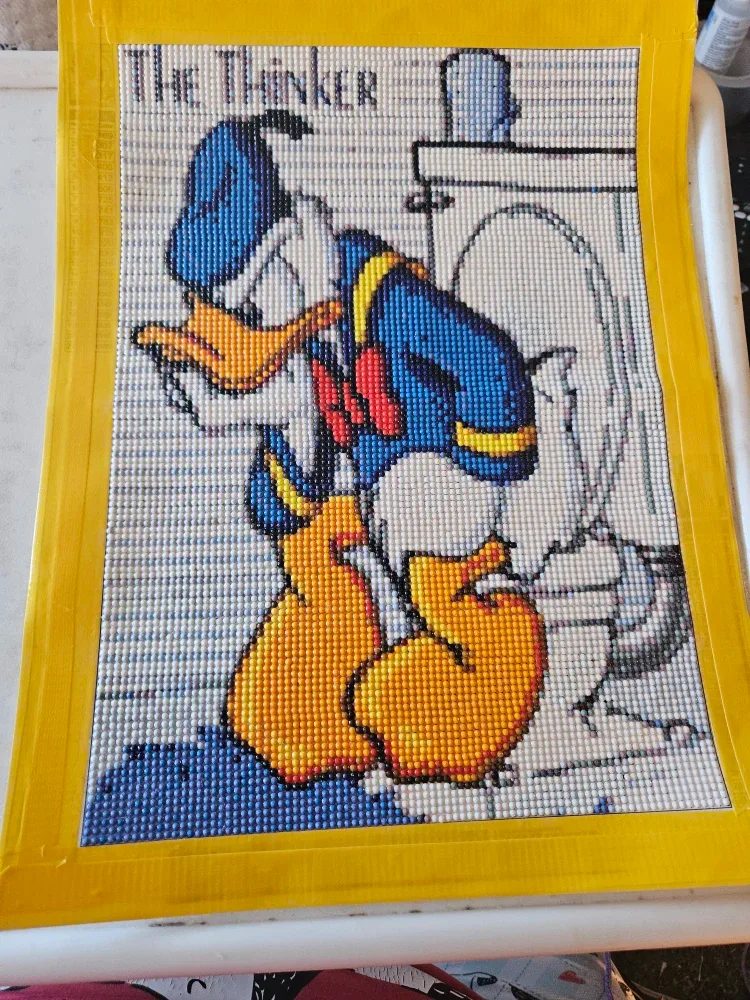 Donald Duck "The Thinker" Diamond Art