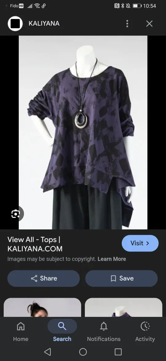 Kaliyana oversized 1X top