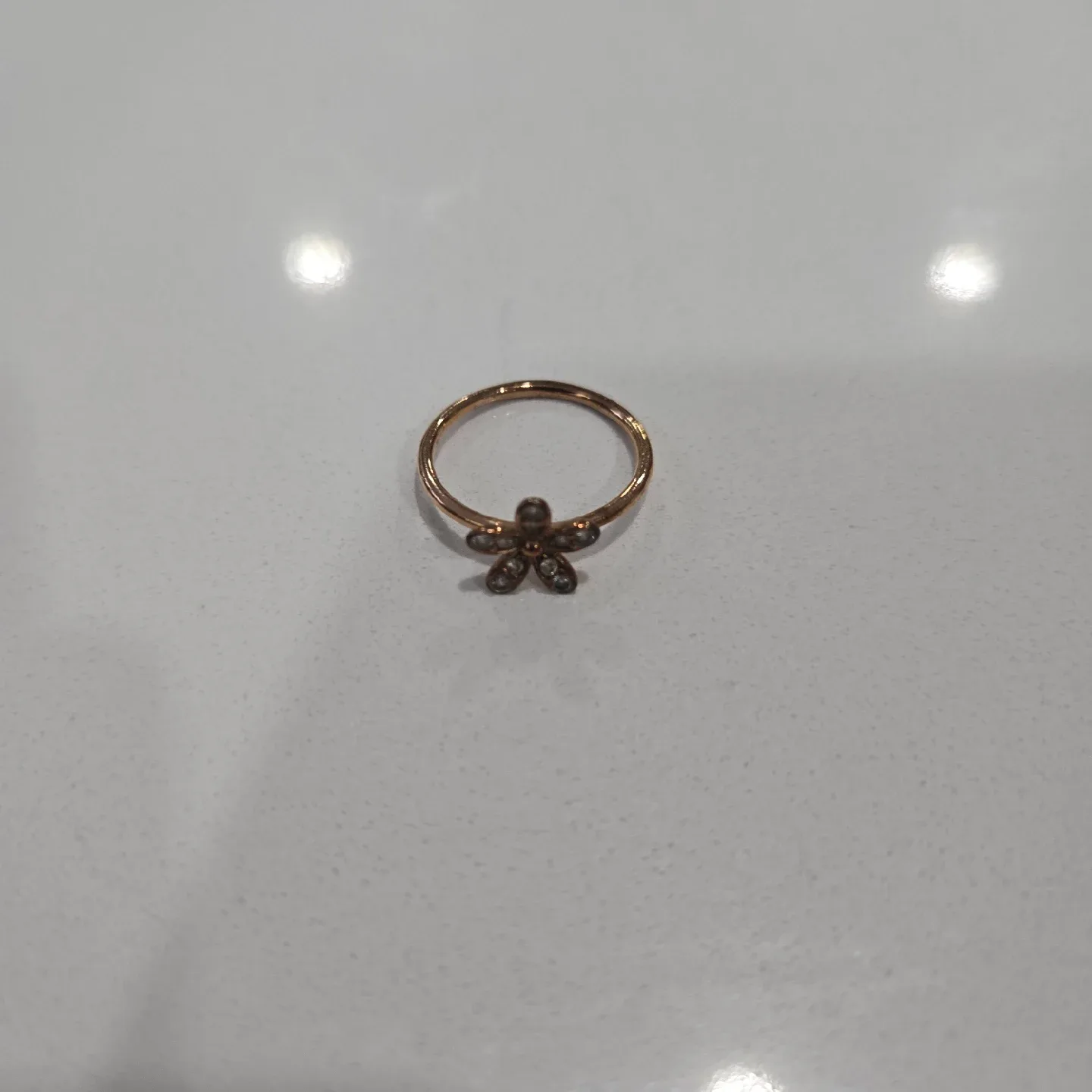 Pandora Rose Gold Dazzling Daisy Ring Size 8 image indicator(2)