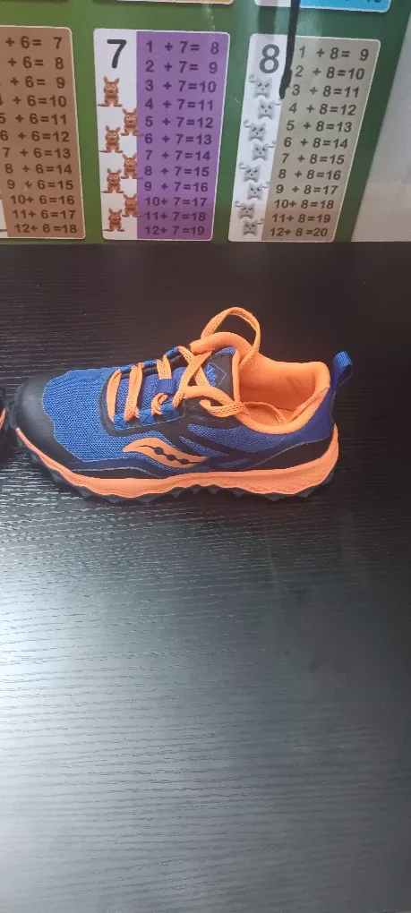 Saucony Peregrine 12 Shield AC Sneakers - Blue/Orange