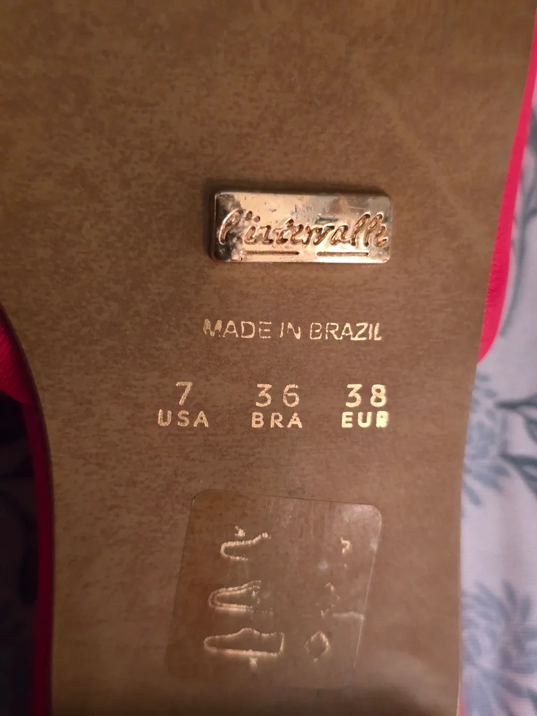 L'intervalle Red Leather Sandals - Size 8 image indicator(4)