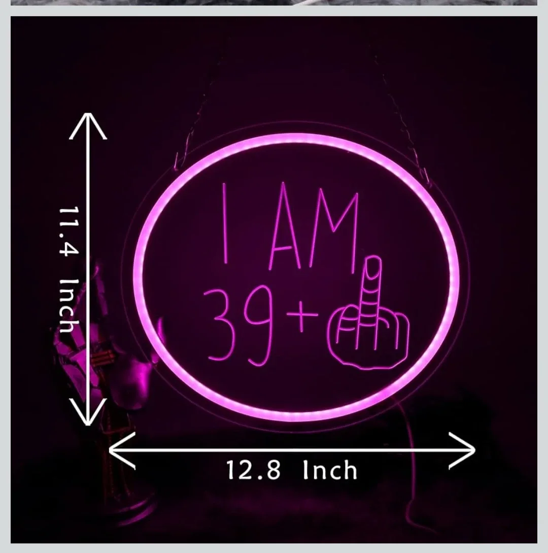 I AM 39+ LED Neon Sign image indicator(4)