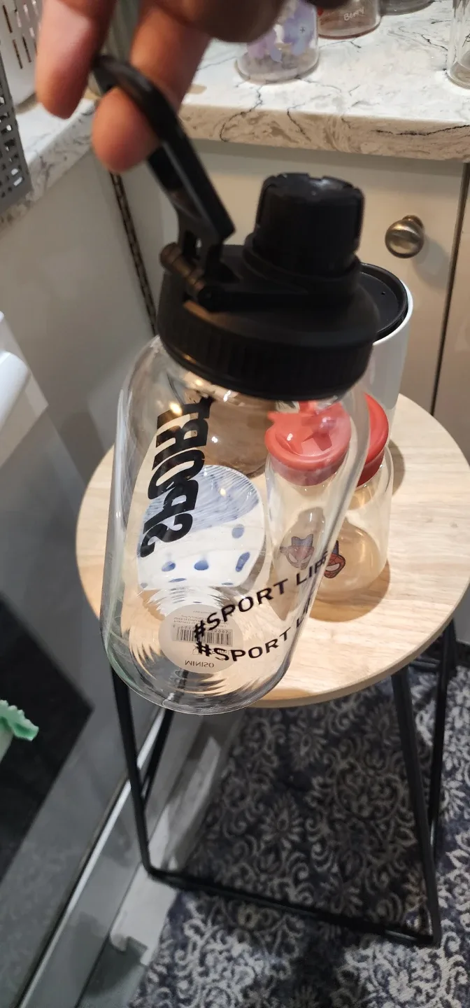 Miniso 750ml Sport glass bottle image indicator(3)