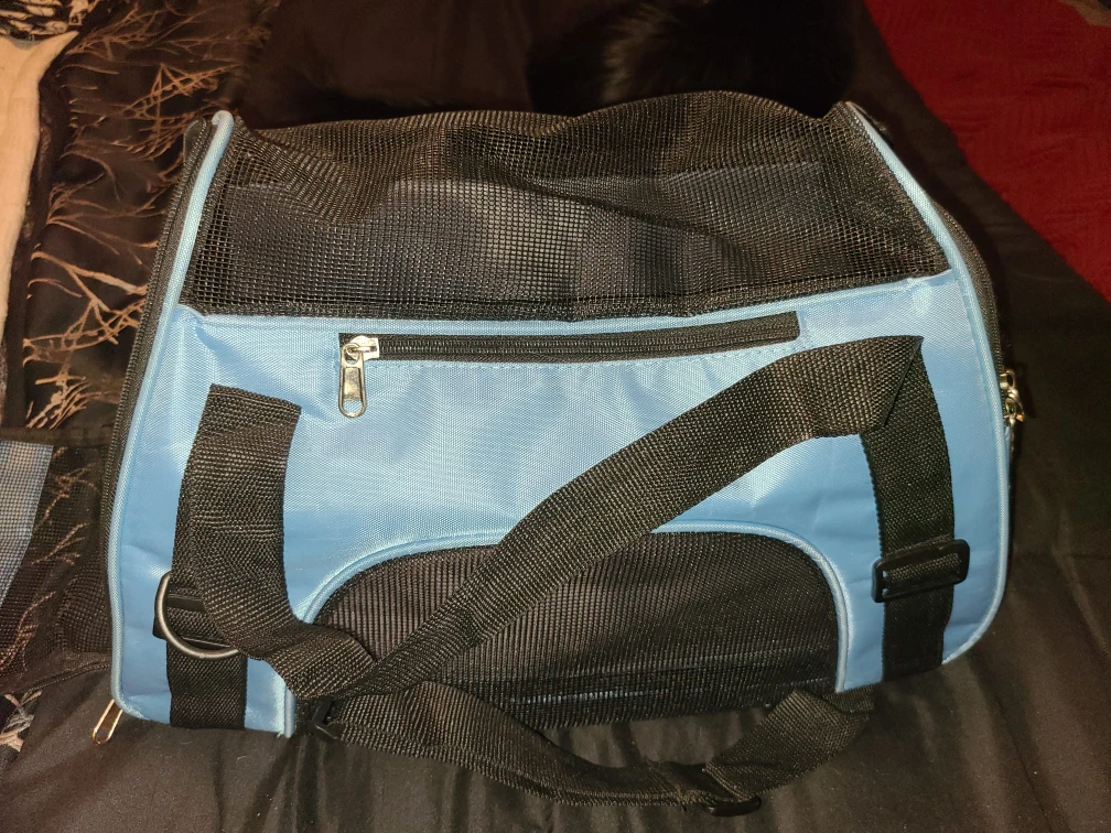 Blue & Black Pet Carrier