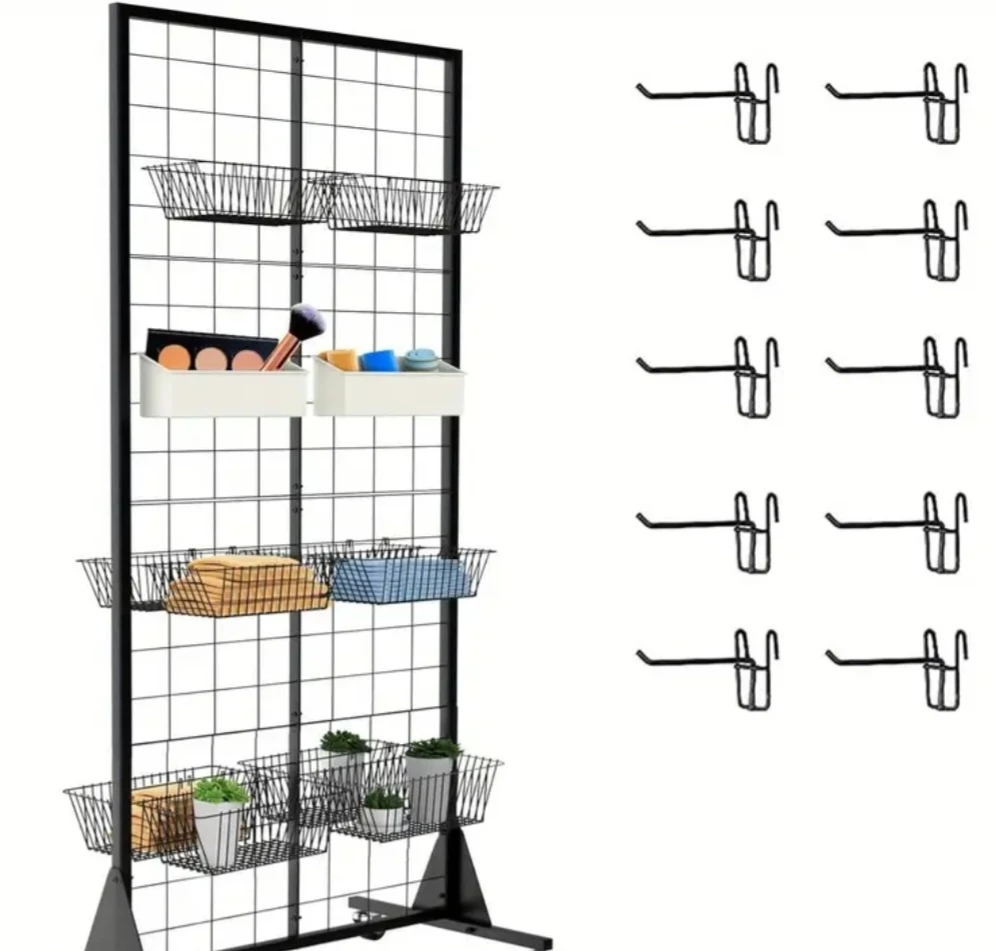 Black Metal Rolling Gridwall Display - photo 4