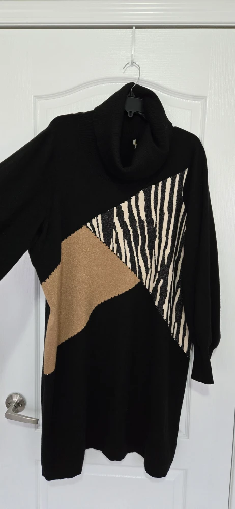 Laura Plus 3X Black Sweater Dress