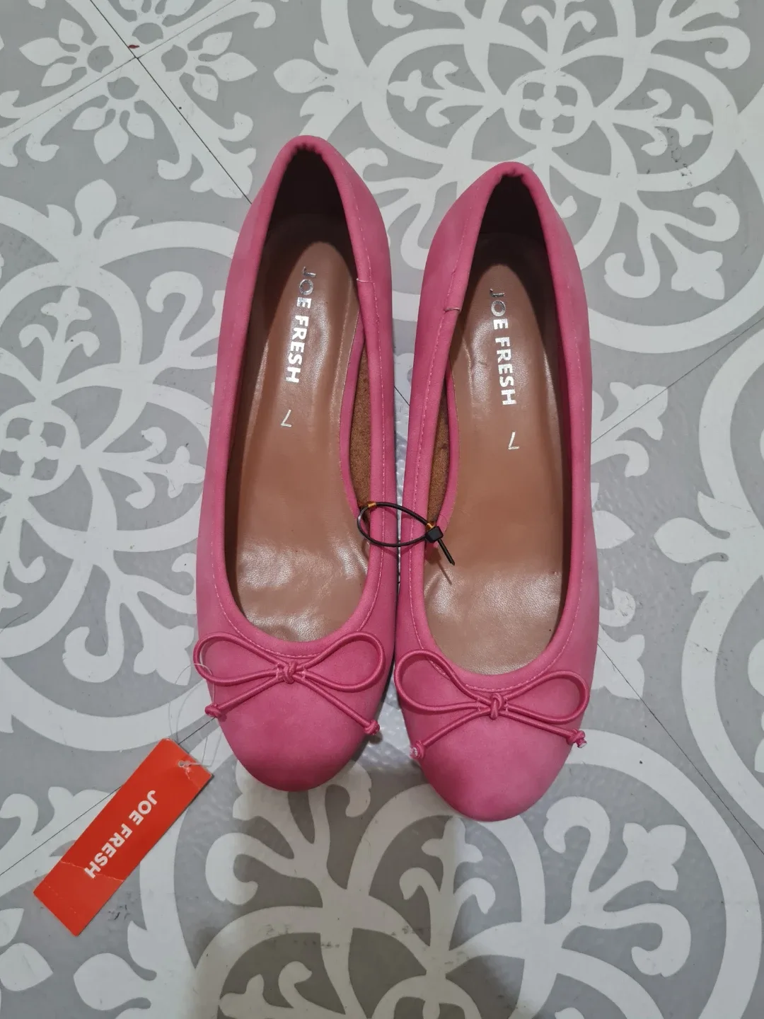 Joe Fresh Pink Block Heel Pumps - Size 7