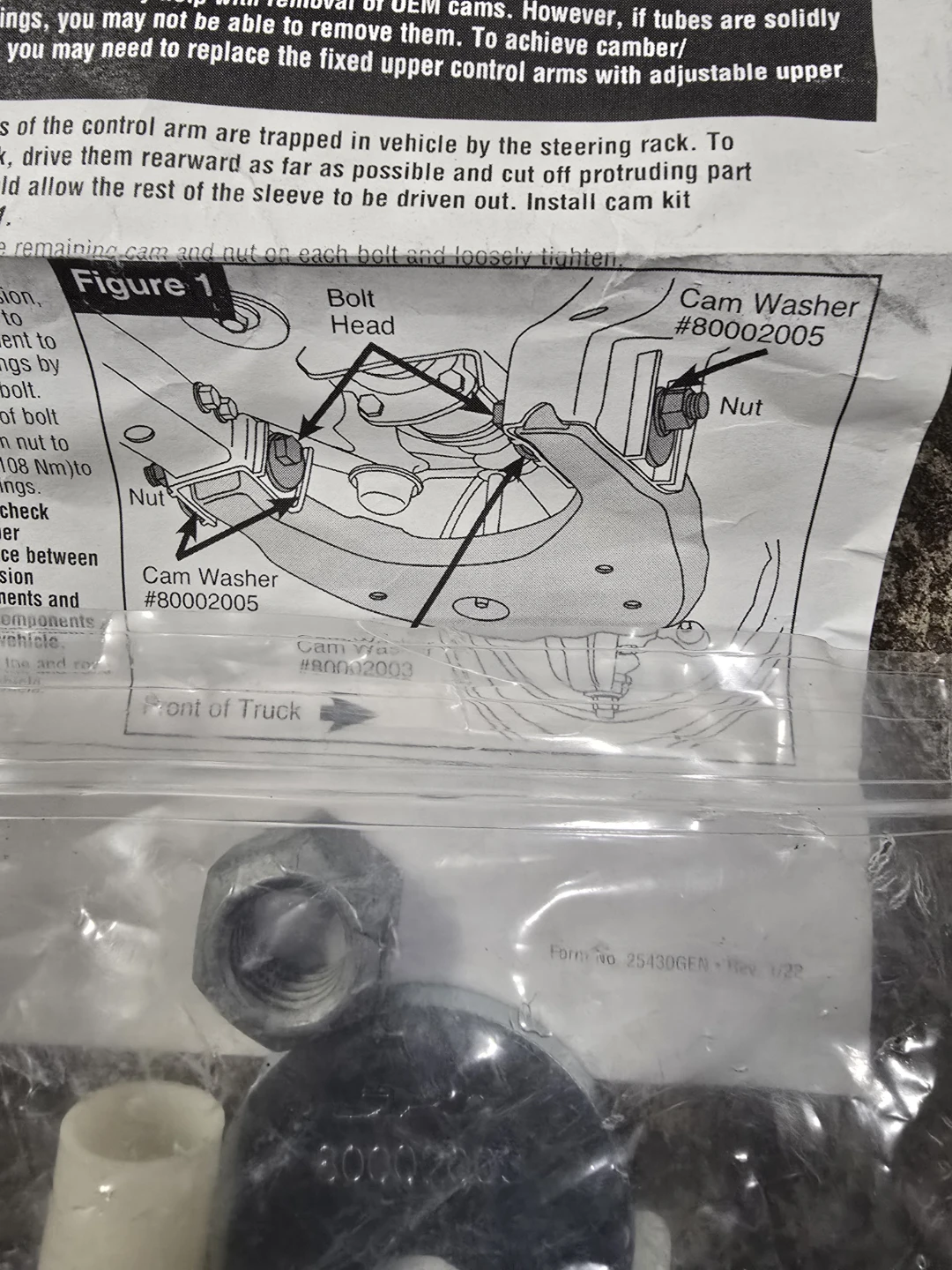 Toyota Replacement Camber/Caster Cam Kit - photo 2