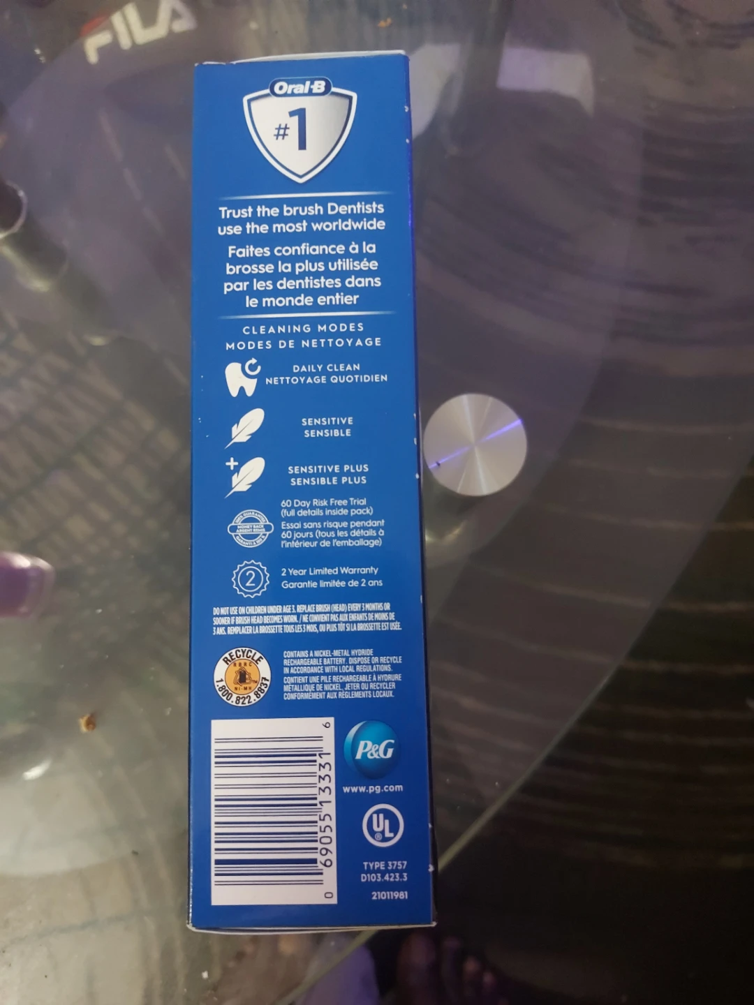 Oral-B PRO 500+ Rechargeable Toothbrush - Black - photo 2