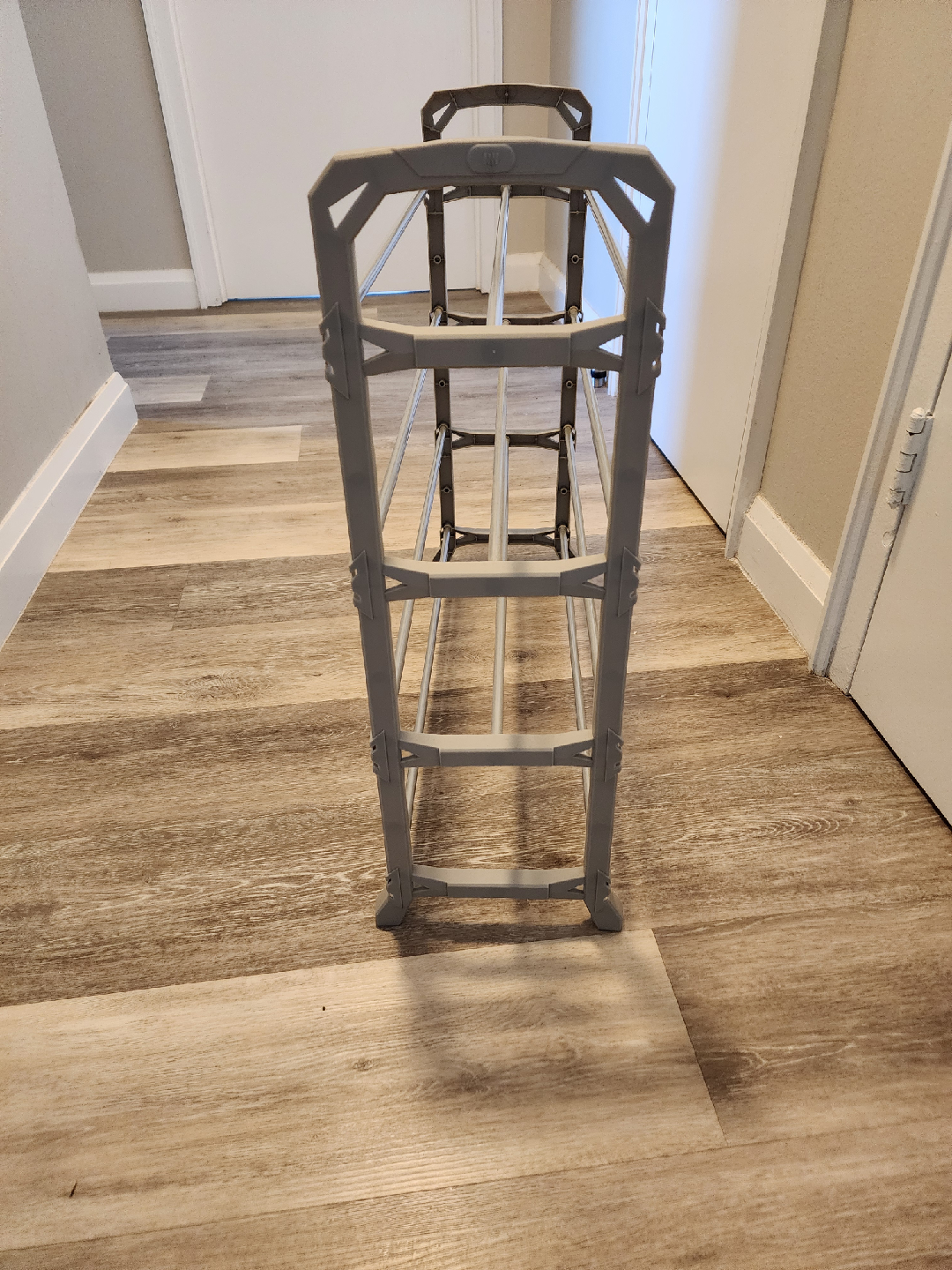 Grey Metal Shoe Rack or Closet Organizer - photo 3