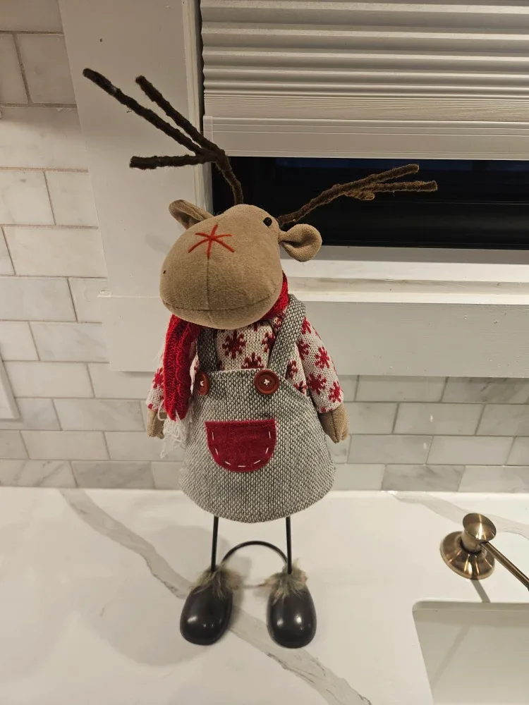 Cute Plush Reindeer Decoration image indicator(2)