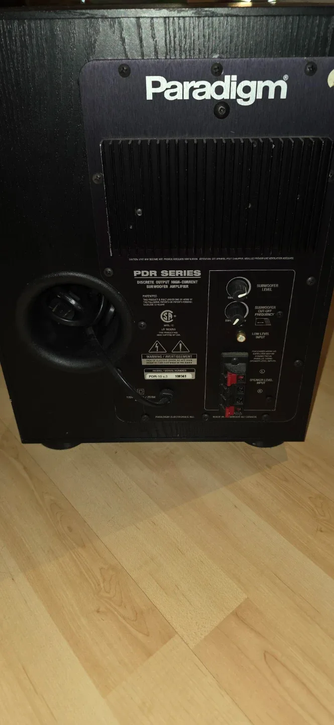 Paradigm PDR Series Subwoofer image indicator(2)