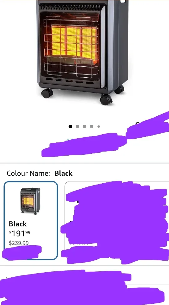 New Gasland MHA18 Series Propane Radiant heater, 18,000 BTU image indicator(2)