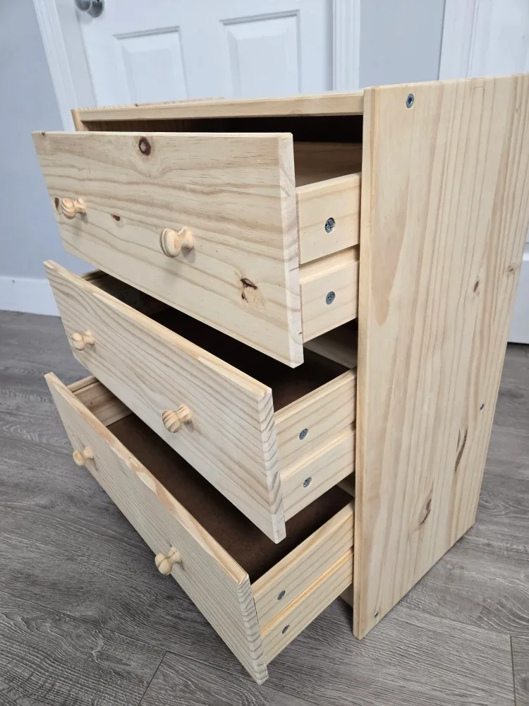 Ikea rast 3 drawer dresser real wood image indicator(6)