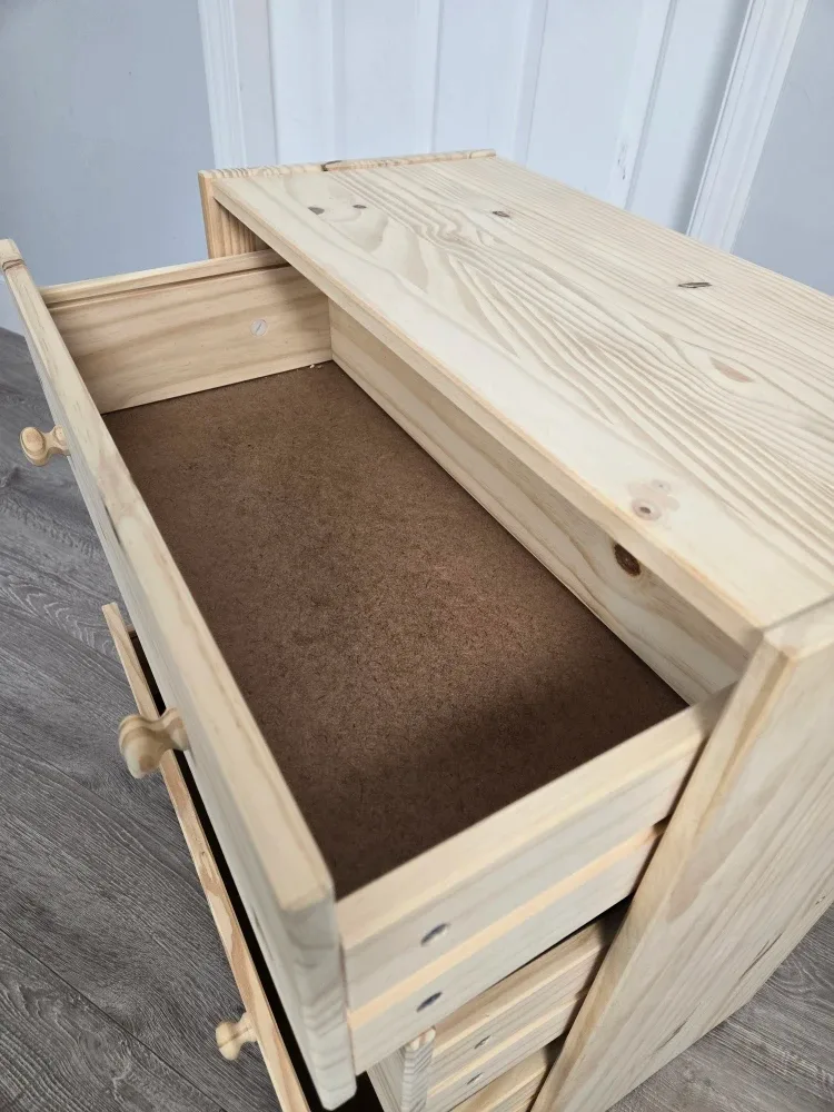 Ikea rast 3 drawer dresser real wood image indicator(7)