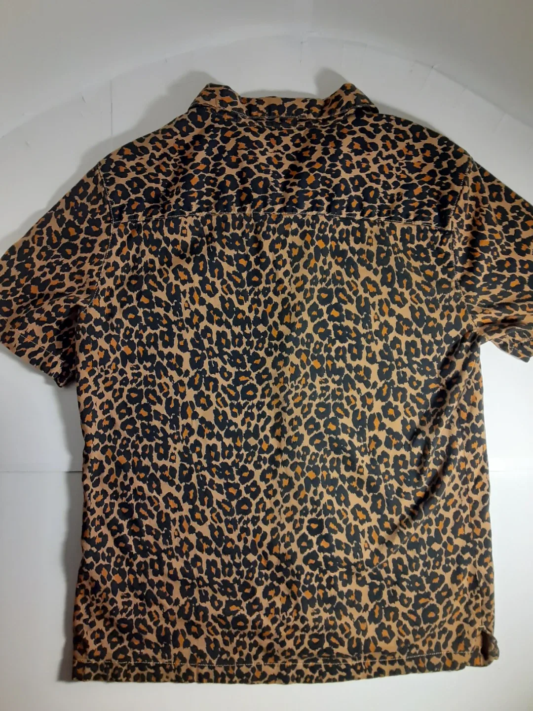 Joe Fresh - Short Sleeve Leopard Print Button-Up Shirt | S: LG image indicator(3)