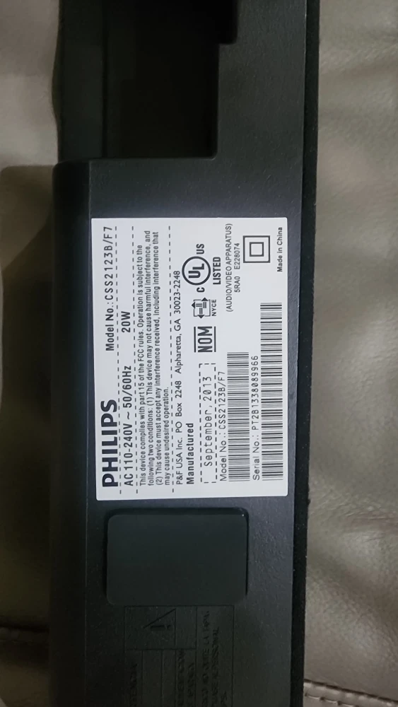 Philips CSS2123B/F7 Soundbar - photo 2