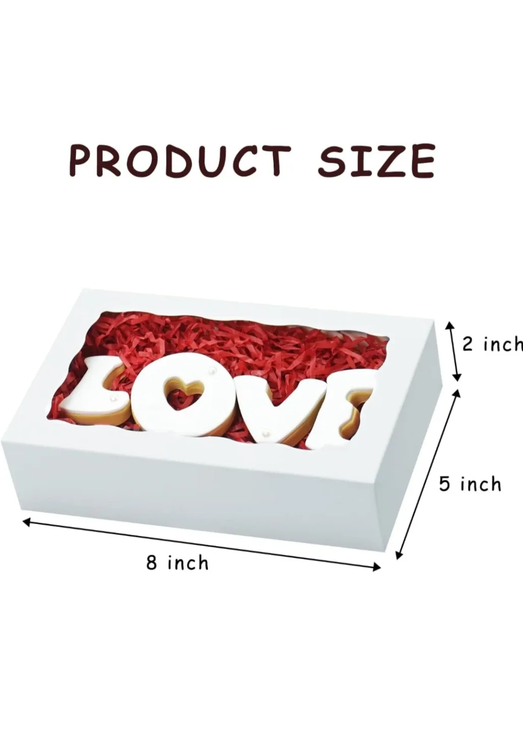 White Cookie/Pastry Gift Box - 8x5x2 inches 24 pcs image indicator(3)