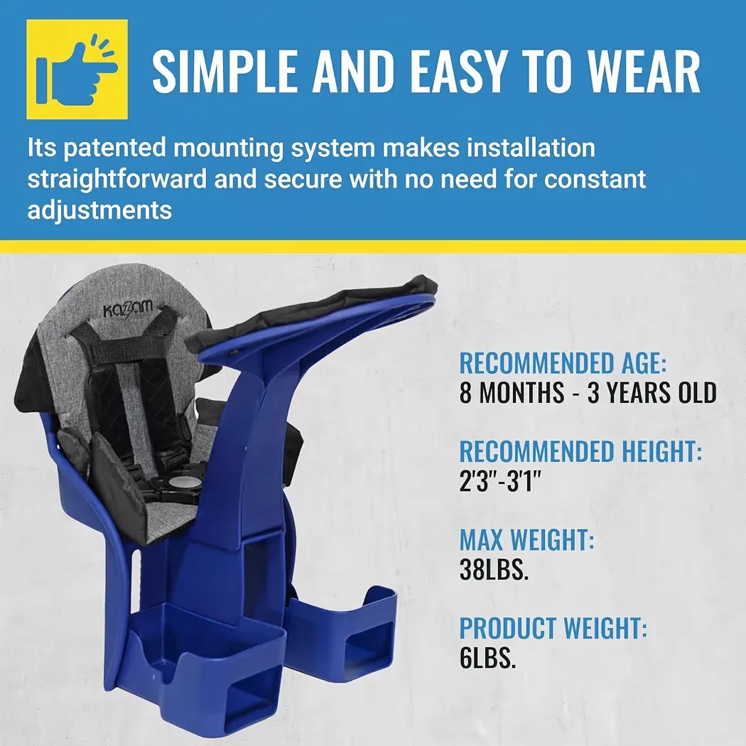 Kazam Kangaroo Child Bike Seat, 8 Months - 3 Years image indicator(4)