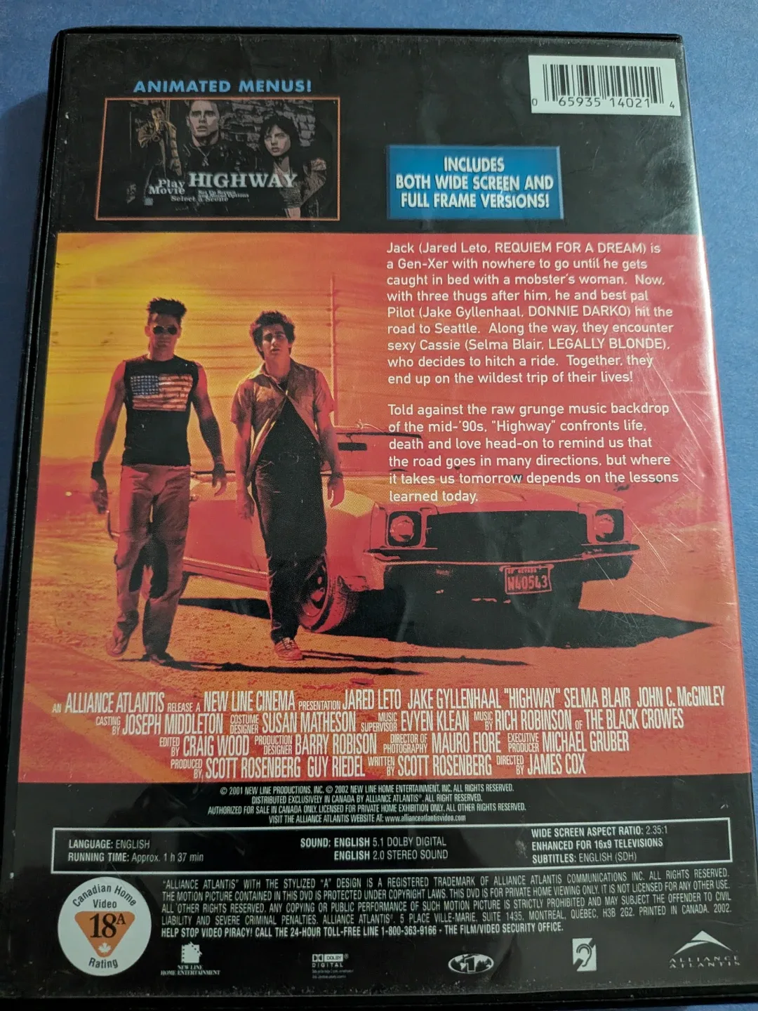 Highway DVD - Jared Leto, Jake Gyllenhaal, Selma Blair image indicator(5)