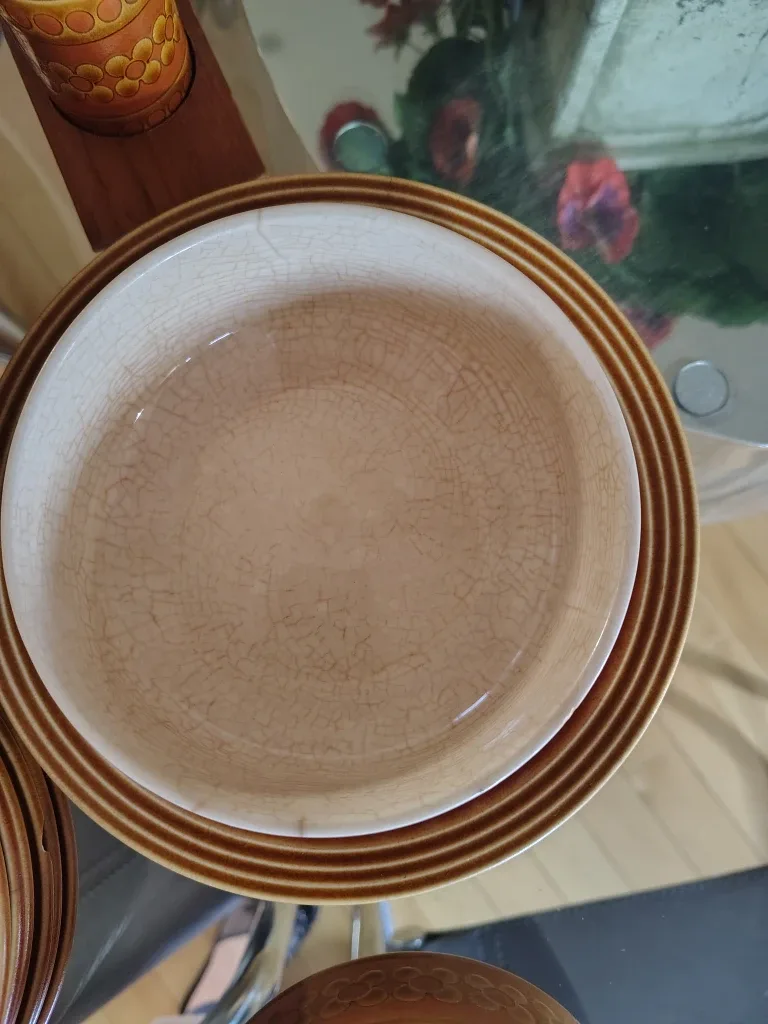 Vintage 1970s Hornsea England Saffron Dinnerware - 27 Piece Lot image indicator(5)