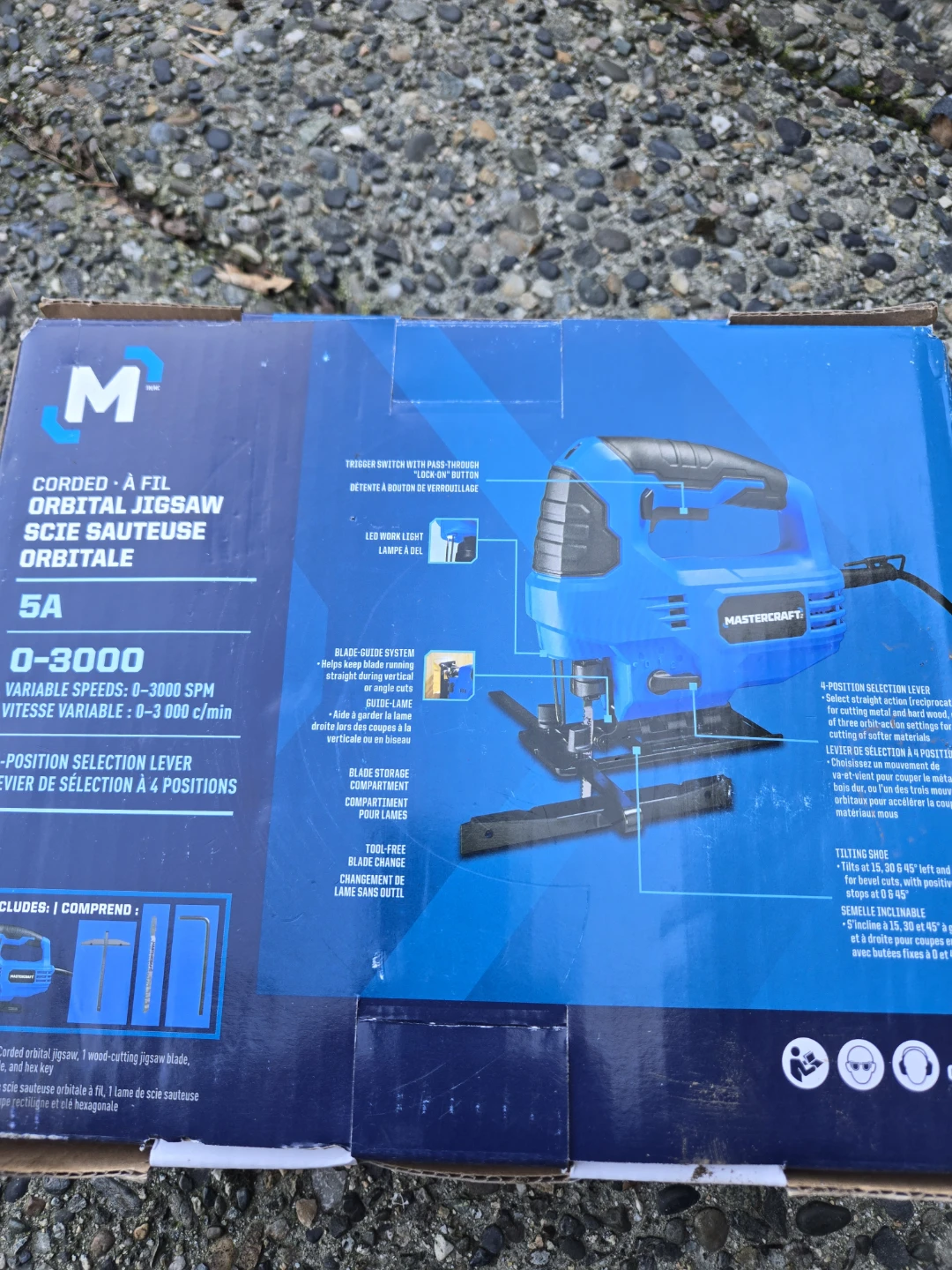New Mastercraft Corded Orbital Jigsaw - 5A
