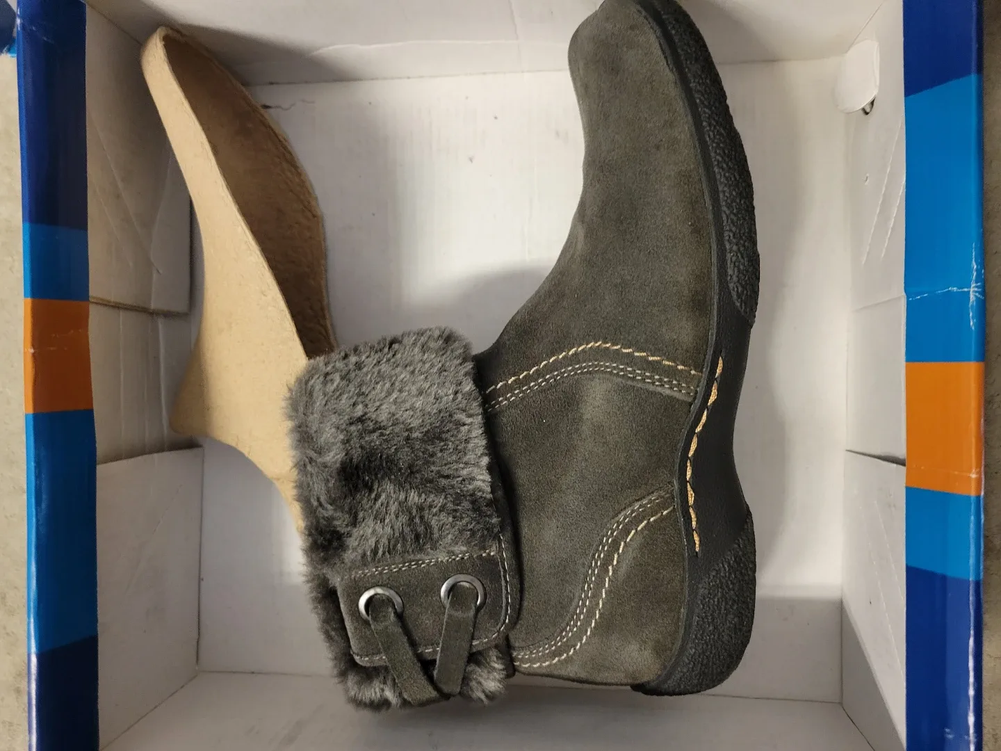 Baretraps Gray Ankle Boots - Size 8 image indicator(3)
