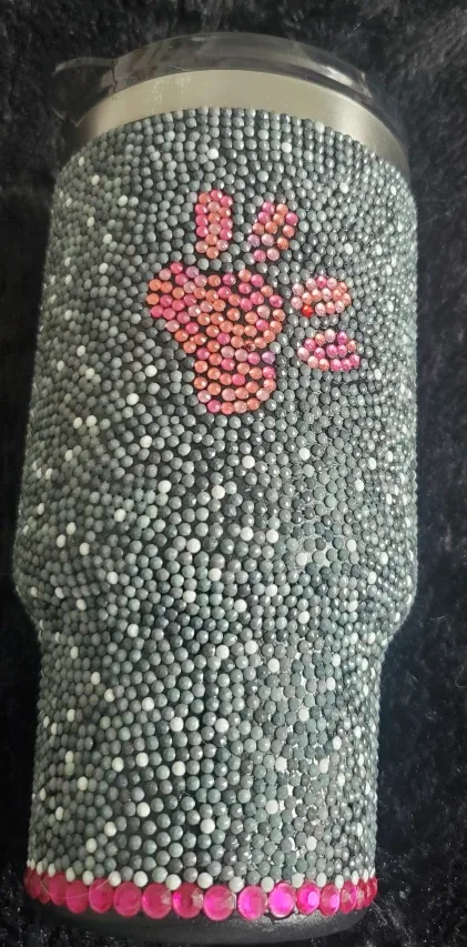 Custom Beaded Tumbler with Handle image indicator(3)