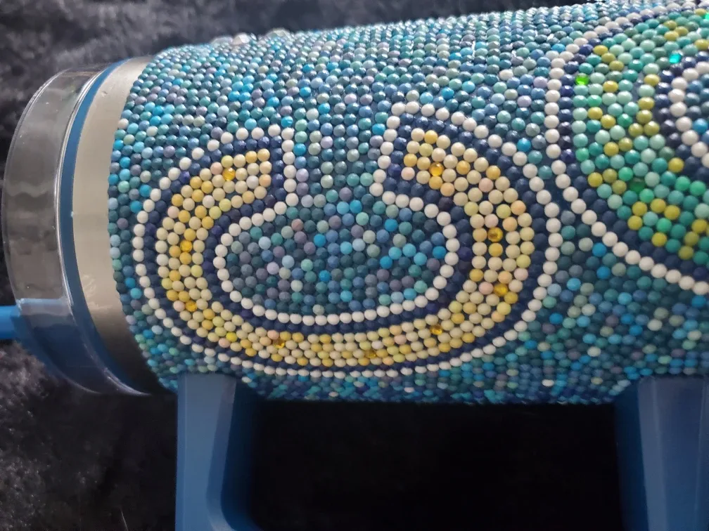 Custom Beaded Tumbler with Handle image indicator(5)