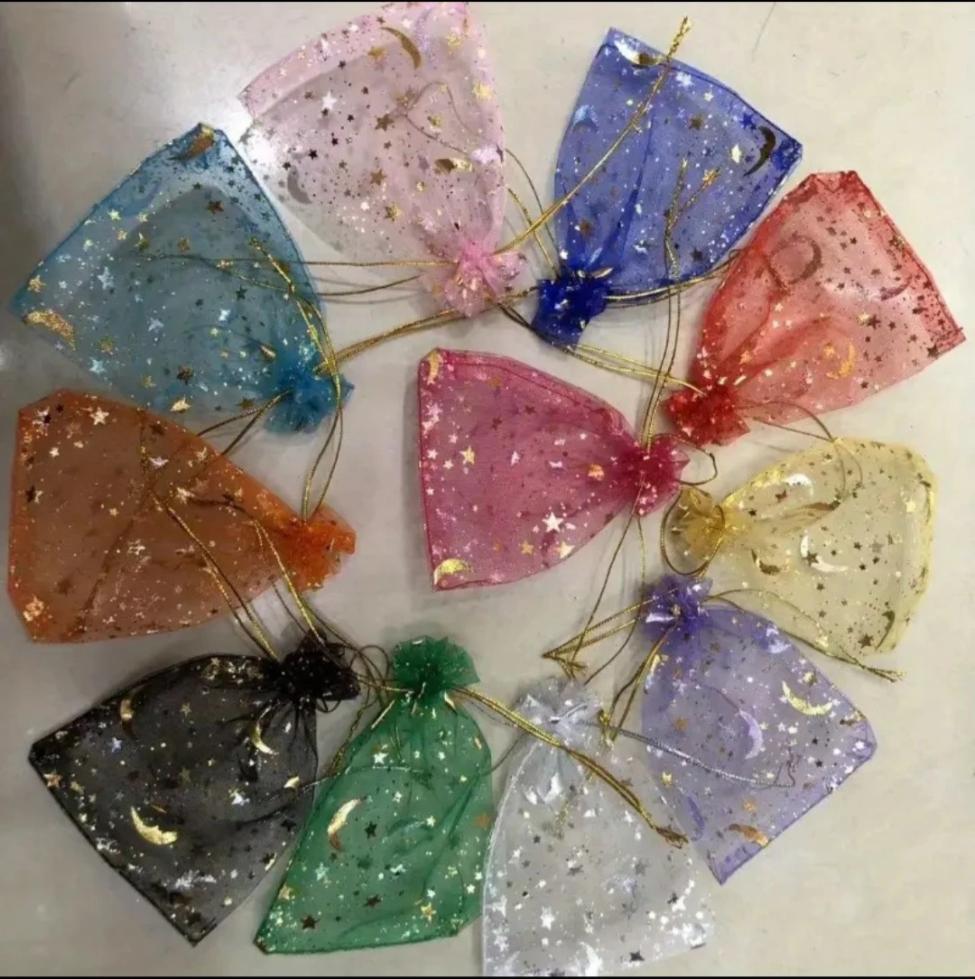 50 Drawstring Mesh Gift Bags - Assorted Colours - photo 3