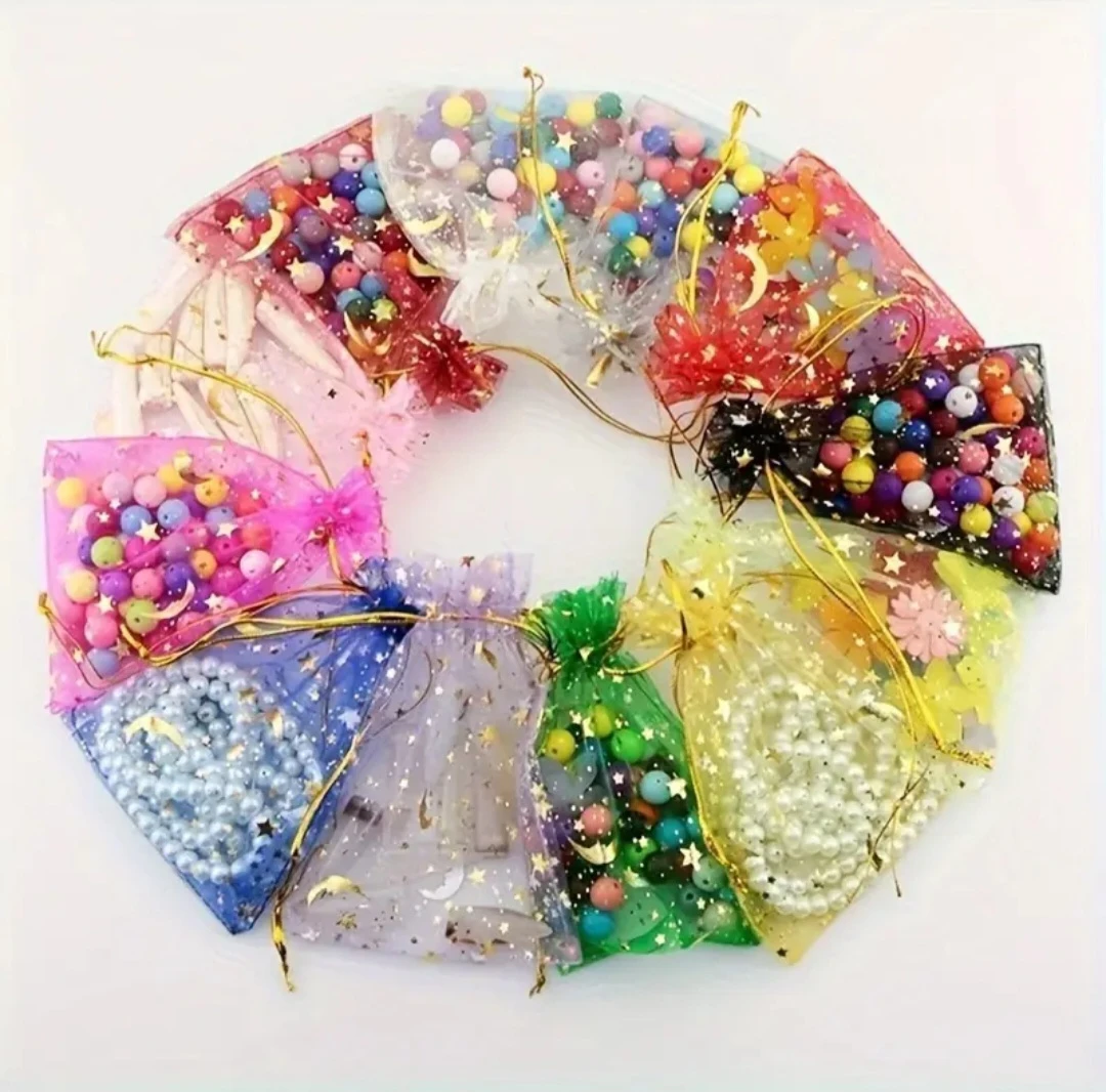 50 Drawstring Mesh Gift Bags - Assorted Colours - photo 4
