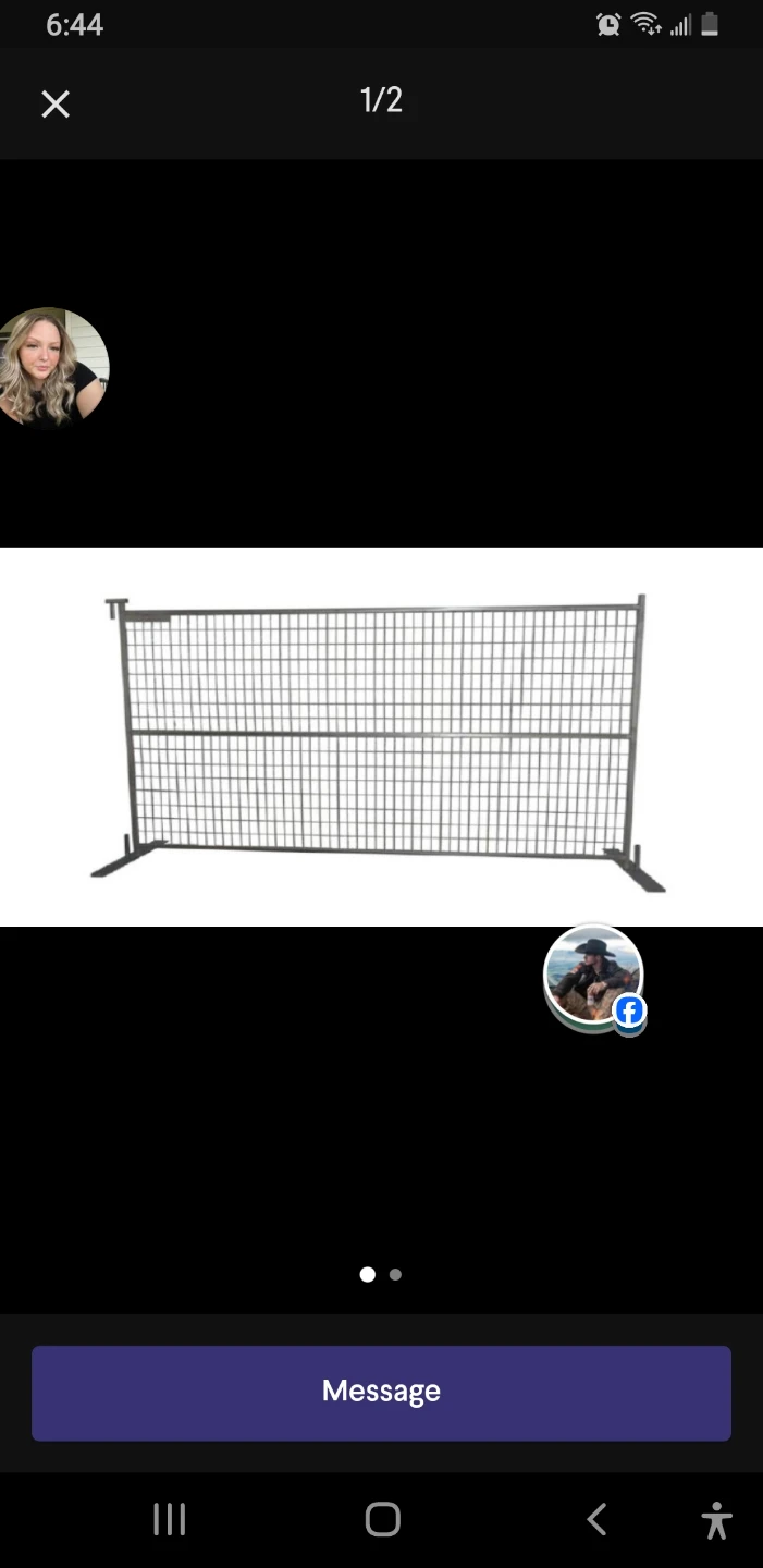 Metal Crowd Control Barrier Temporary fencing - photo 2