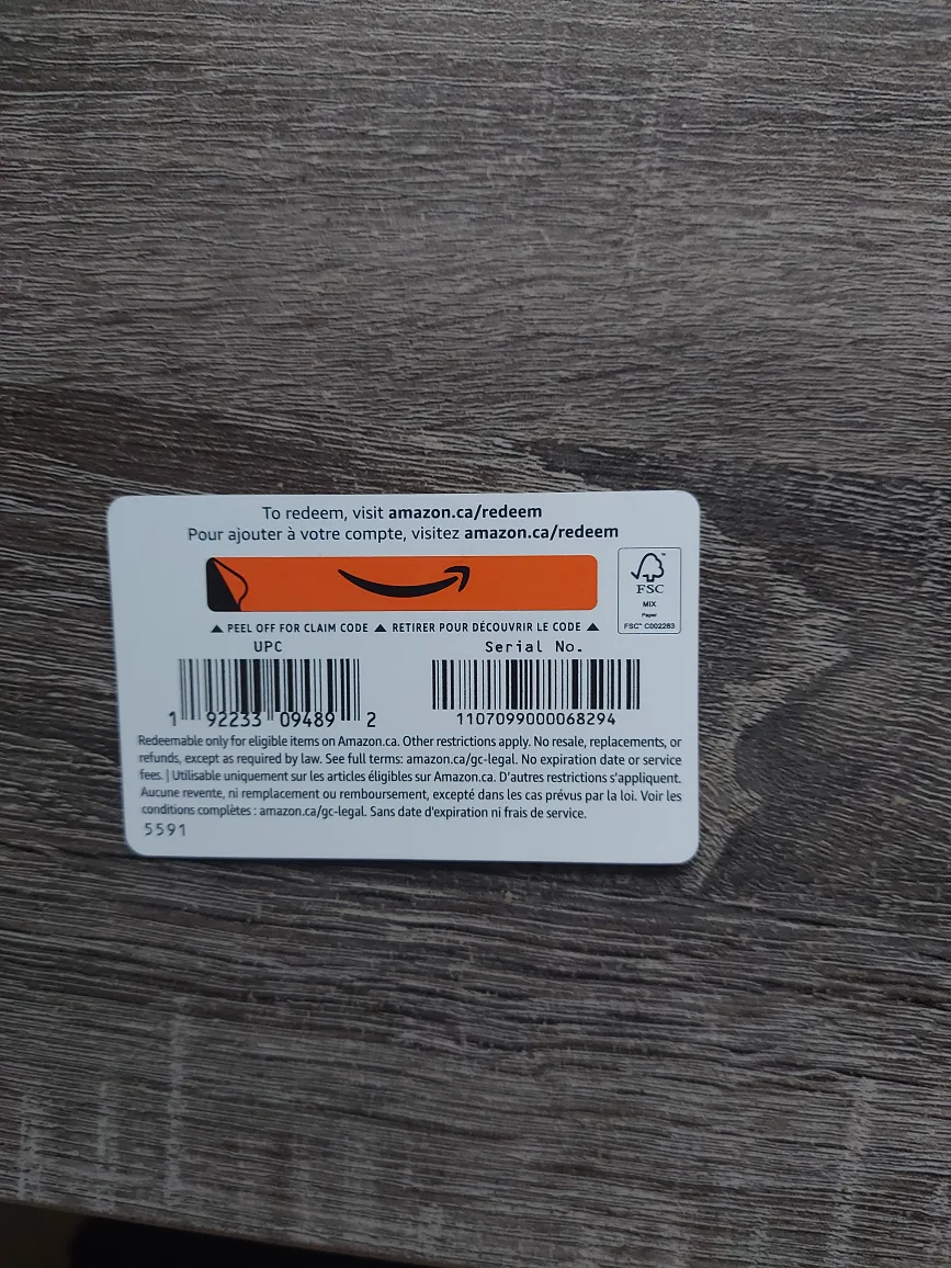 Unused $300 Amazon Giftcard for Sale image indicator(2)