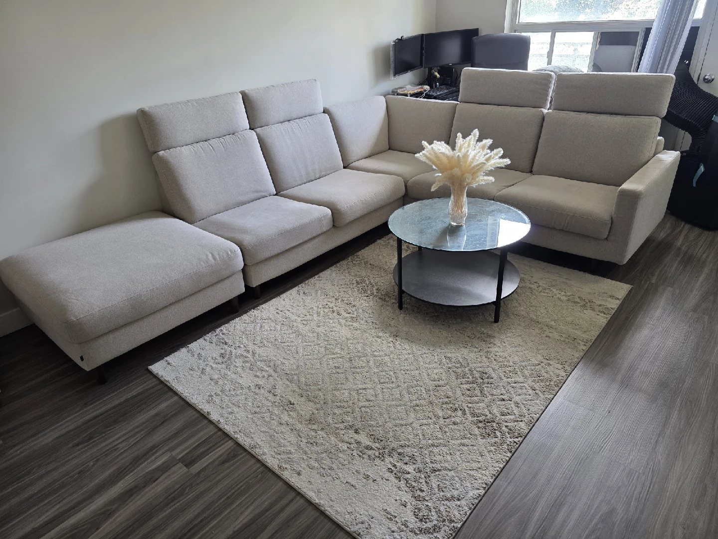 Oskar 2-Piece Sectional Sofa with Ottoman(Storage) - photo 2